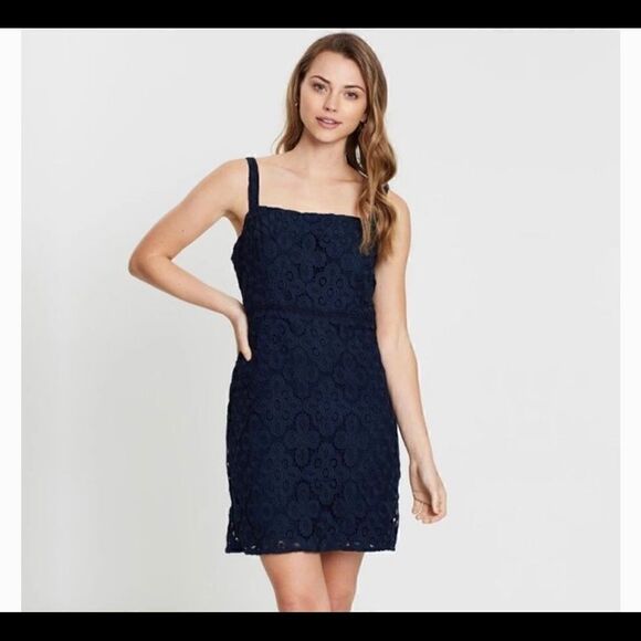 Hollister Lace Square Neck Slip Dress - Picture 1 of 5